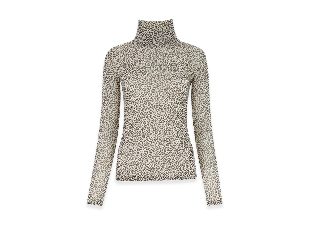 Saint Laurent Women's Printed Wool Top "AnimalPrint"