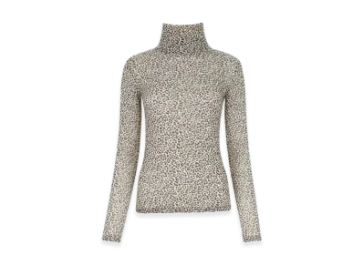 Saint Laurent Women's Printed Wool Top "AnimalPrint"