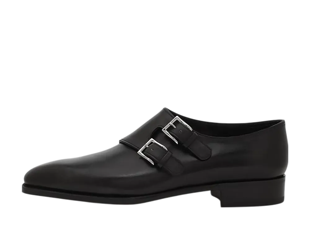 JOHN LOBB Chapel Buckle Shoes Black "Museum Calf"