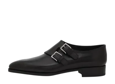 JOHN LOBB Chapel Buckle Shoes Black "Museum Calf"