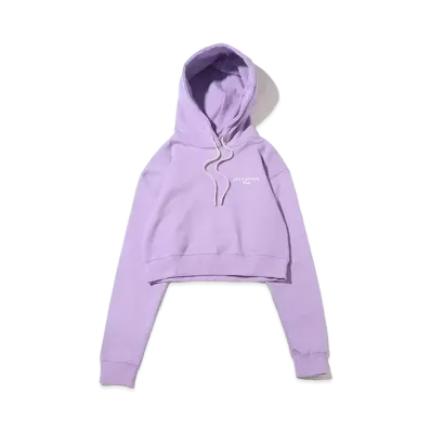 atmos pink x Lift Short Length Logo Hoodie "Purple"