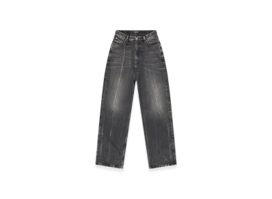 BALENCIAGA Denim Pull-Up Pants "Black"