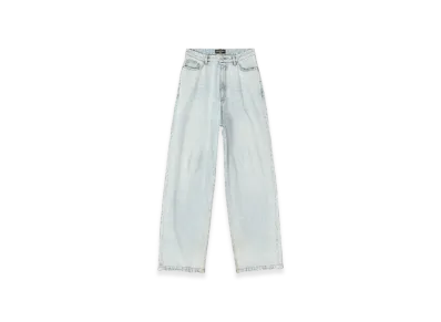 BALENCIAGA Denim Pull-Up Pants "Light Blue"