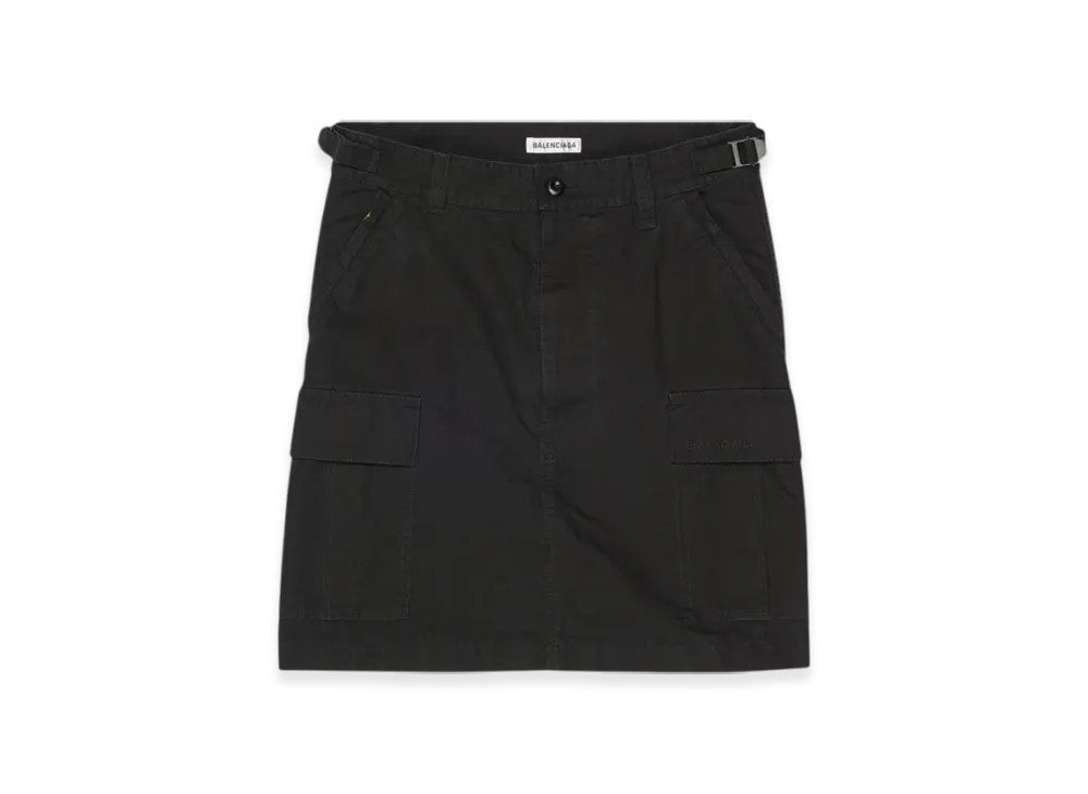 BALENCIAGA Women's Mini Cargo Skirt "Black"