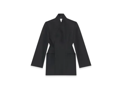 BALENCIAGA Women's Minimal Hourglass Jacket "Black"