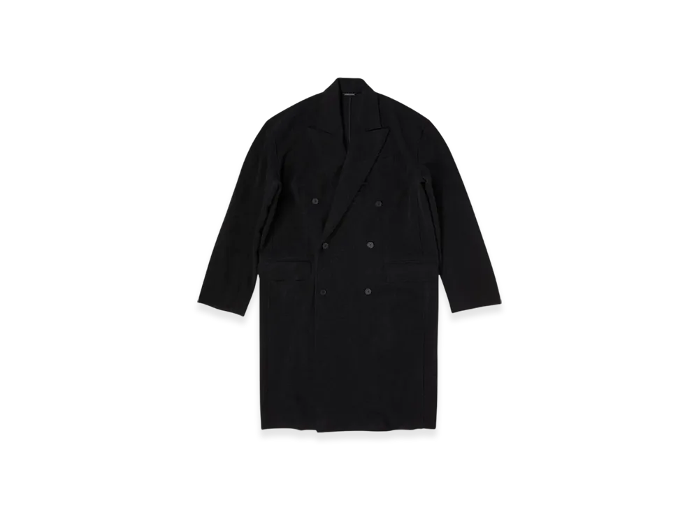 BALENCIAGA Raw Edge Coat "Anthracite"