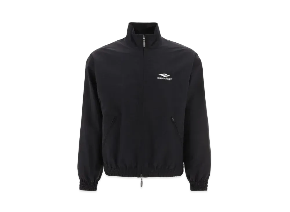 BALENCIAGA Men's 3B Sports Icon Small Fit Tracksuit Jacket "Black"