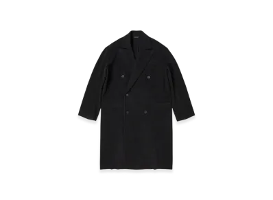 BALENCIAGA Women's Raw Edge Coat "Anthracite"