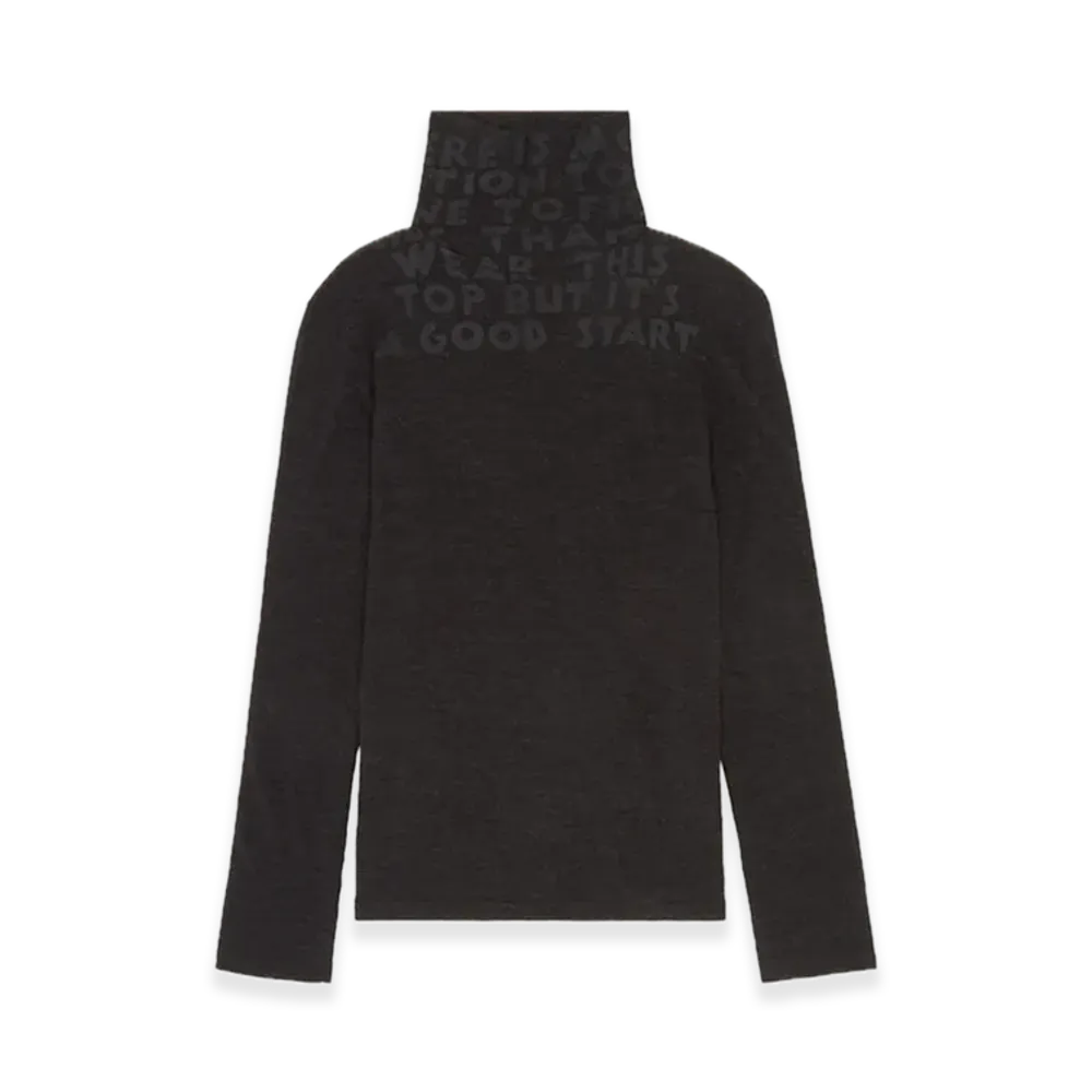 MM6 Maison Margiela Long Sleeve Turtleneck "Black"