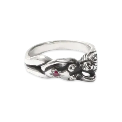 WACKO MARIA NUDE RING "Ruby"