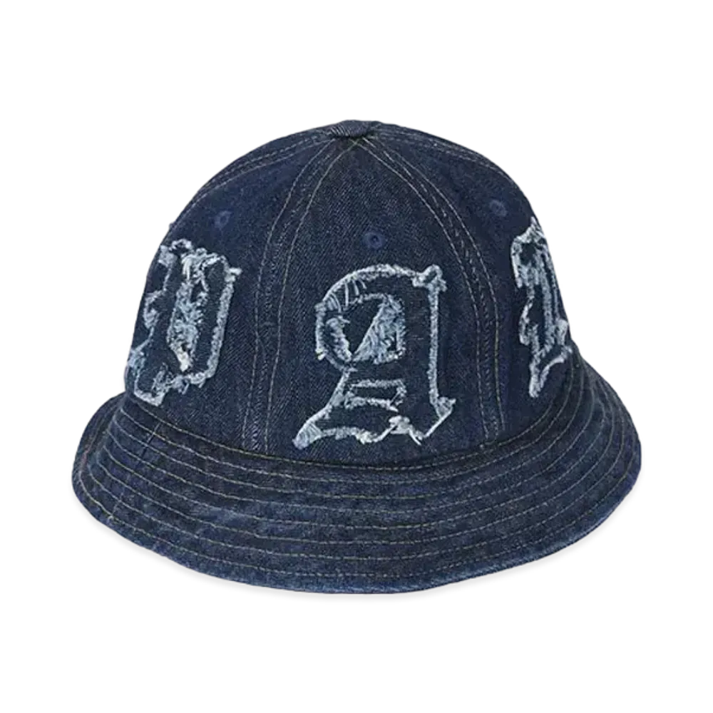 PALACE LIQUE DENIM BUCKET HAT "Mid Stone Wash"