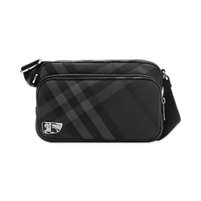Burberry Grid Crossbody Bag "Charcoal"