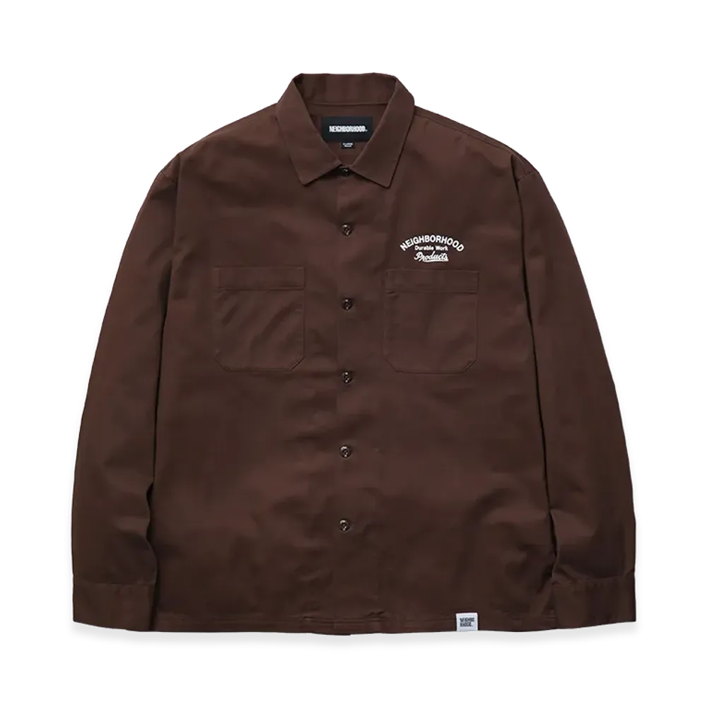 NEIGHBORHOOD Classic Work Shirt LS "Brown"
