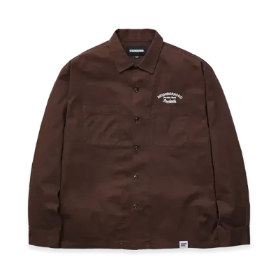 NEIGHBORHOOD Classic Work Shirt LS "Brown"