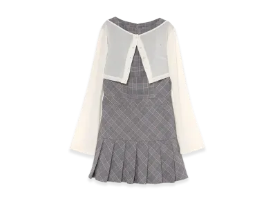 ANDMARY Women's Donna Check Mini Dress "Gray"