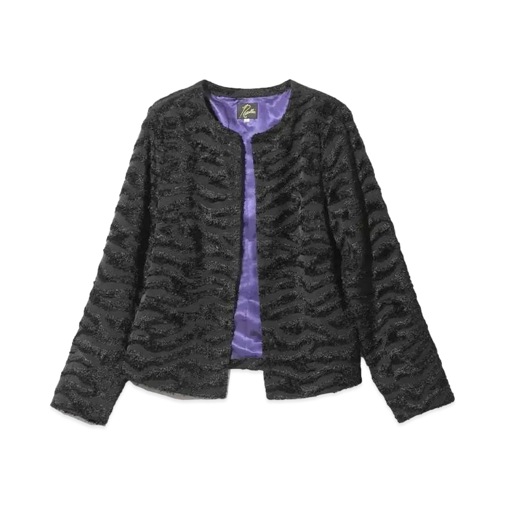 Needles CC Jacket Poly Zebra Cut JQ "Black"