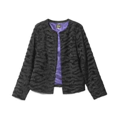 Needles CC Jacket Poly Zebra Cut JQ "Black"