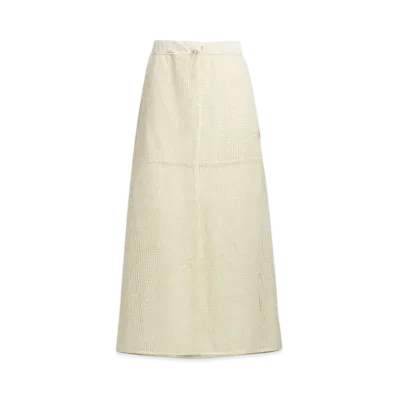 adidas Luxflow Casual Woven Layered Skirt "Warm Vanilla"