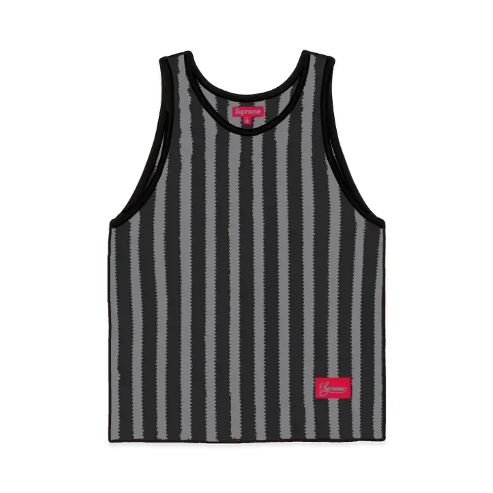 Supreme Stripe Mesh Tank Top "Back"