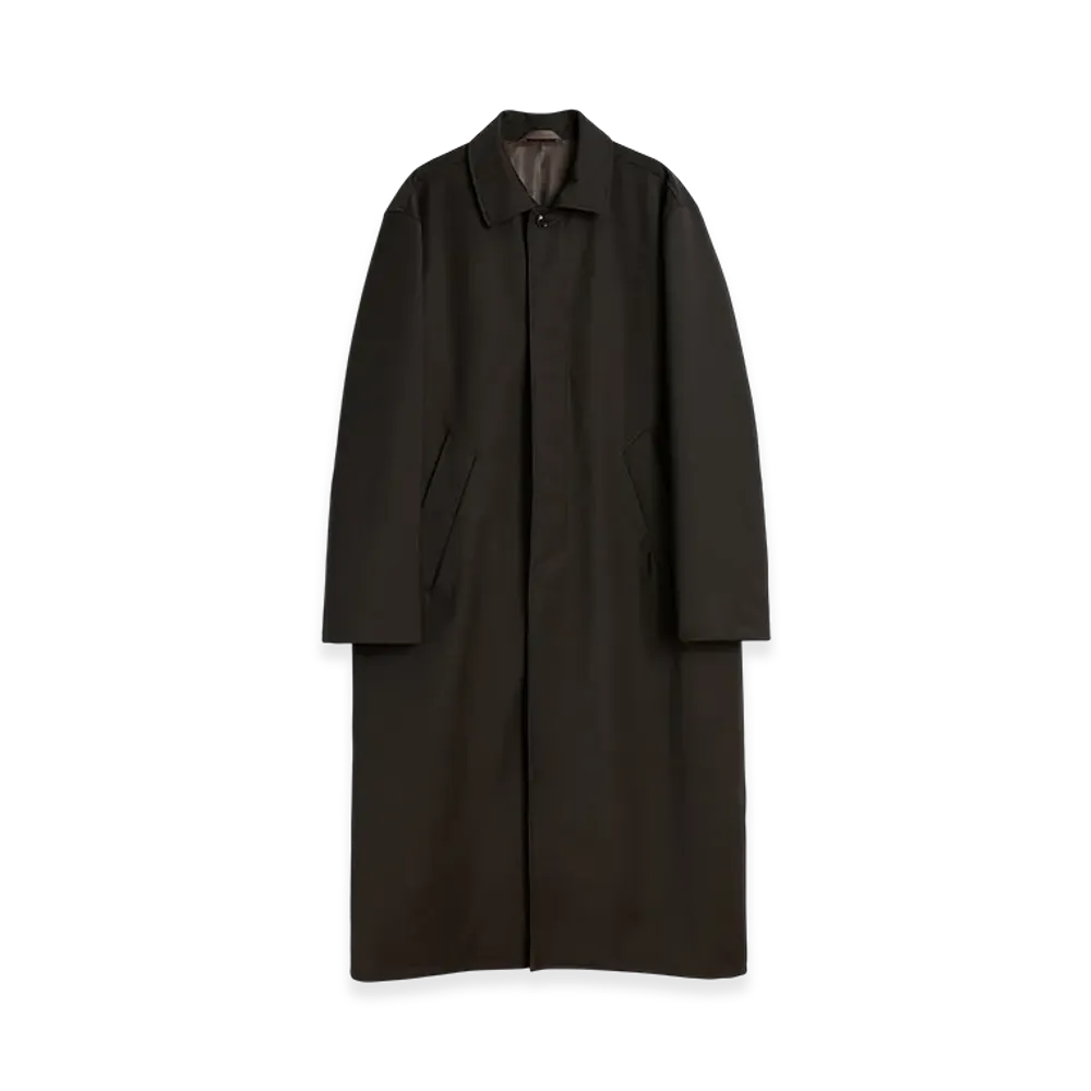 OUR LEGACY Cloak Carcoat "Churchill Stripe Membrane Wool"