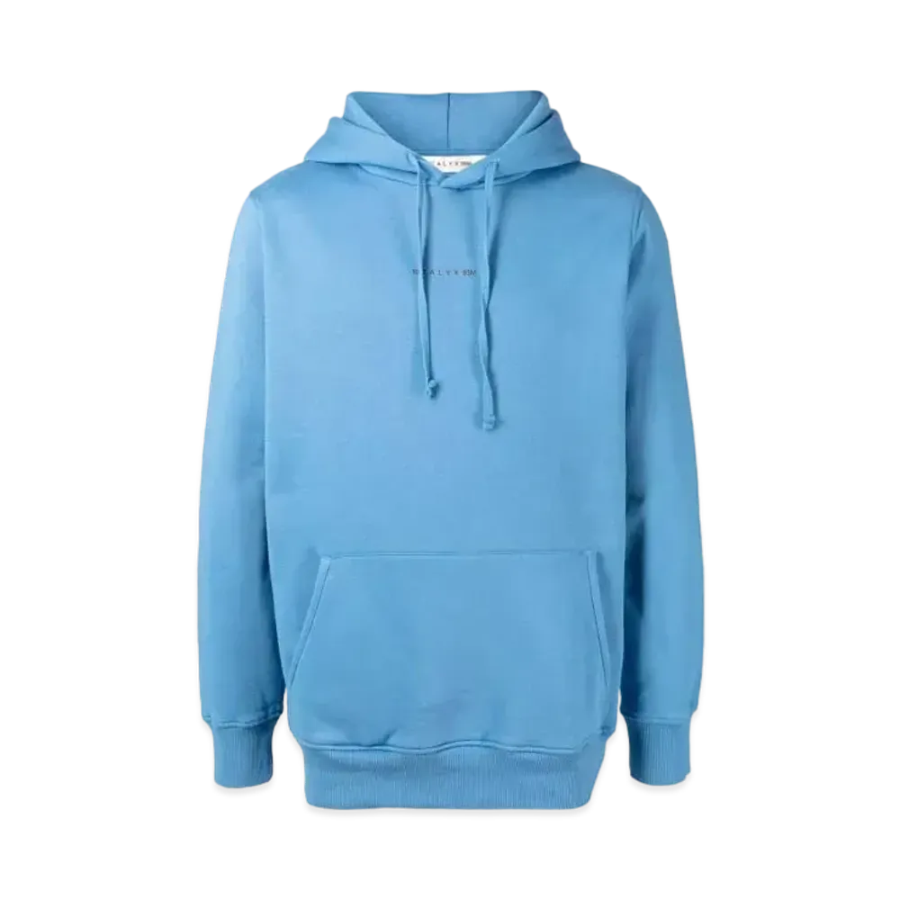 1017 ALYX 9SM Logo-Print Drawstring Hoodie "Blue"