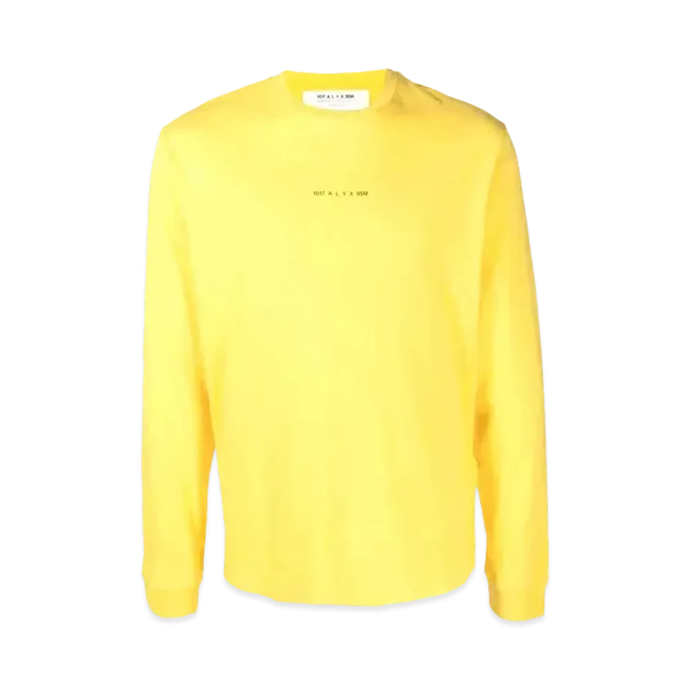 1017 ALYX 9SM Graphic Print Cotton T-Shirt "Yellow"