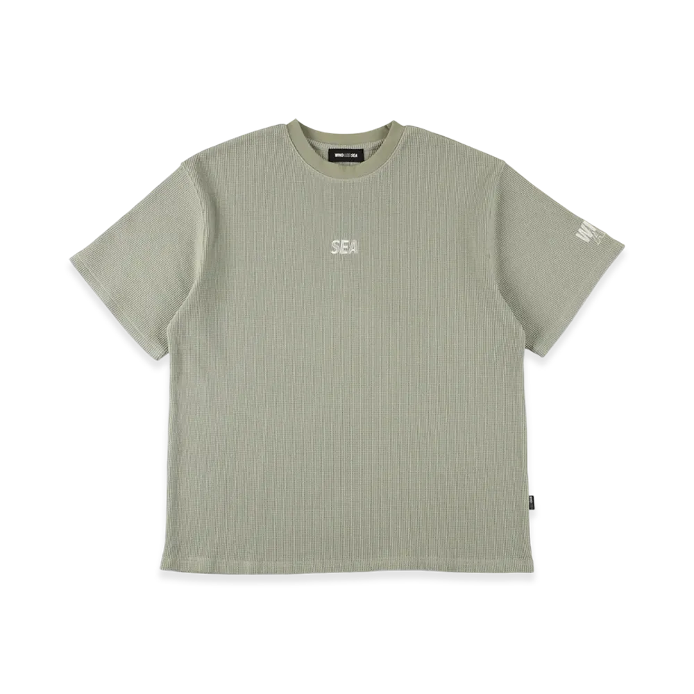 WIND AND SEA Waffle S/S Tee "Sage Green"