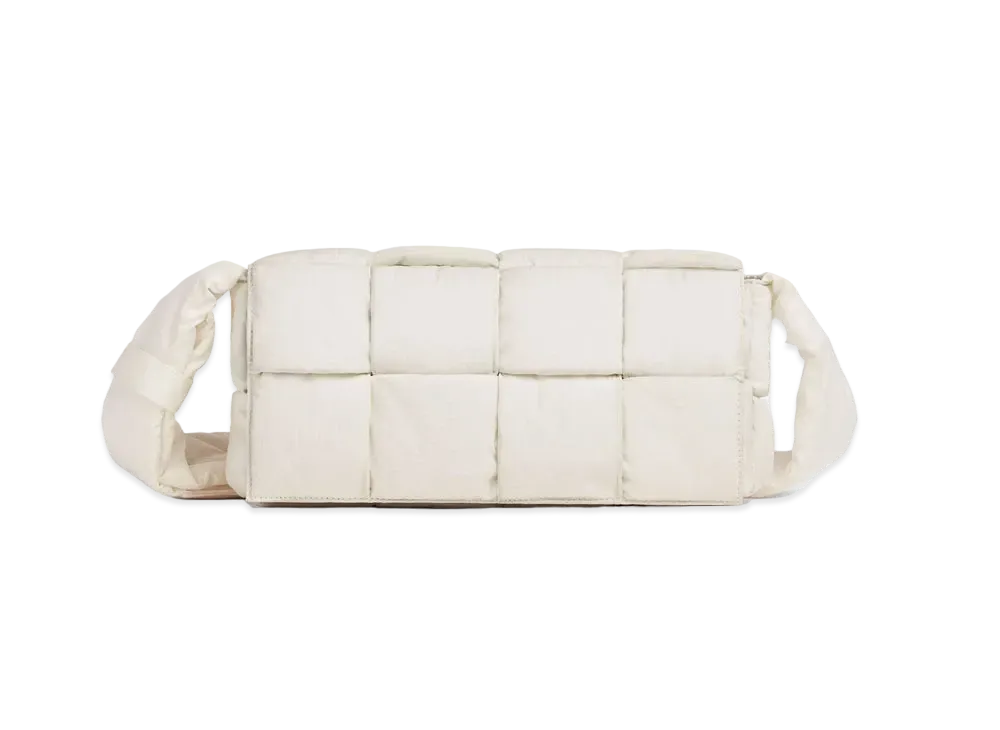 Bottega Veneta Padded Tech Cassette Crossbody Bag "White"
