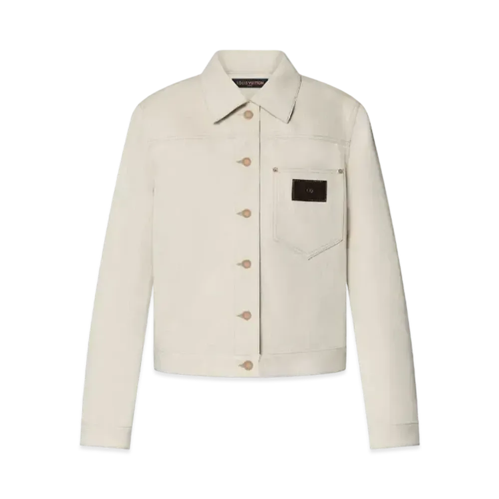 Louis Vuitton Patch Pocket Gabardine Jacket "Beige Chine"