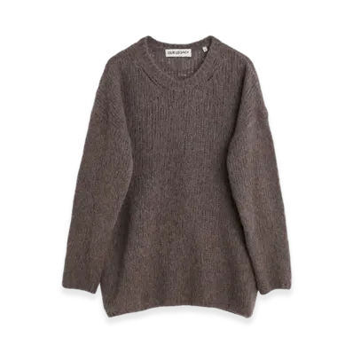 OUR LEGACY Women's Popover Roundneck "Falcon Grey Alpaca"