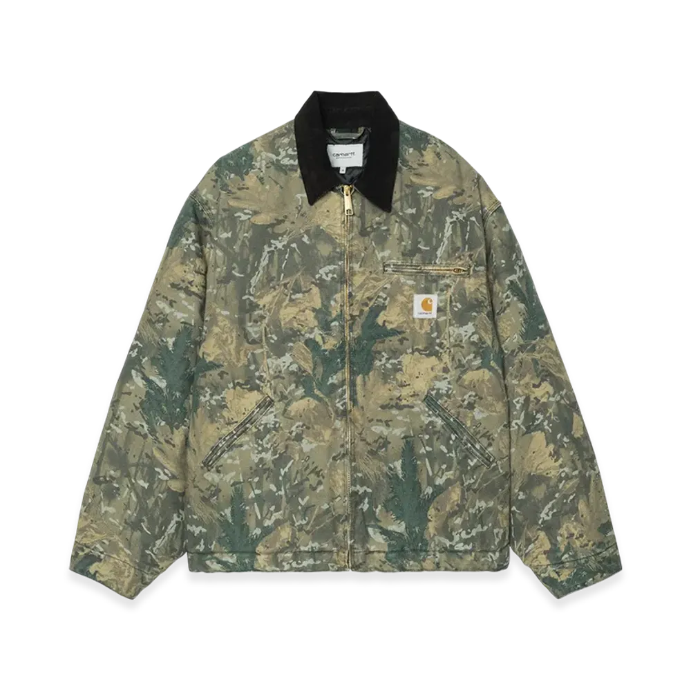 Carhartt WIP OG Detroit Jacket "Camo Combi Green/Black(Stone Washed)"