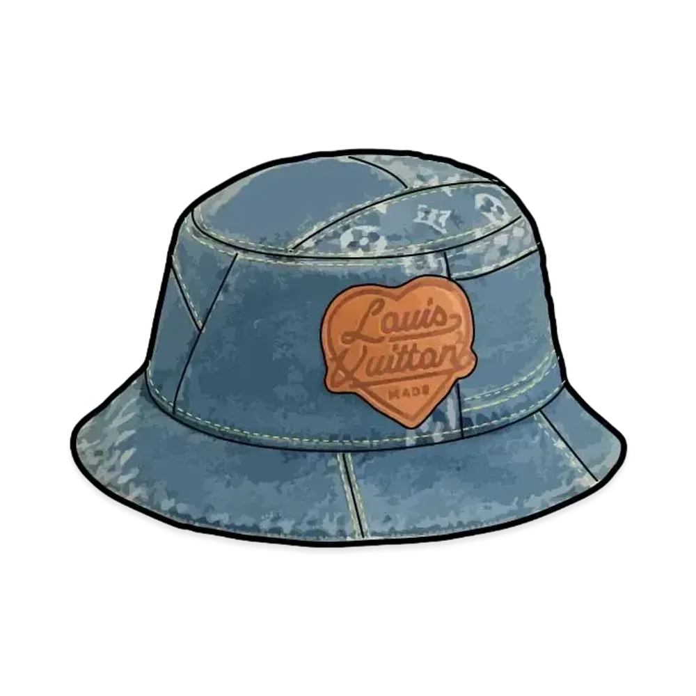 Louis Vuitton x NIGO LV MADE BUCKET HAT COTTON "Black"