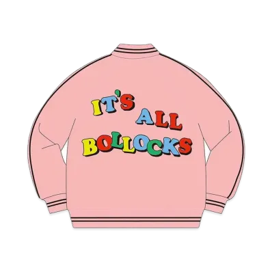 Supreme Jamie Reid It's All Bollocks Varsity Jacket "Pink"