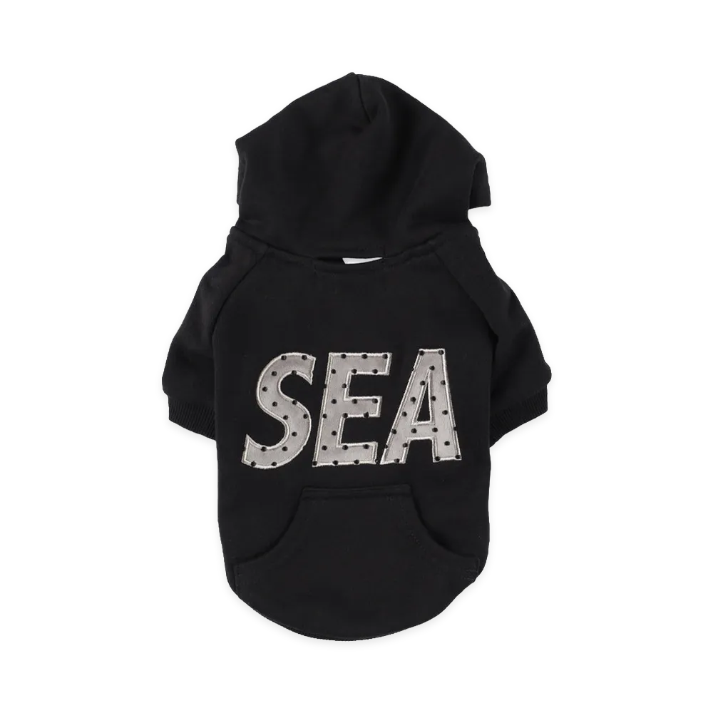 WIND AND SEA Dot Sea Patch Dog Sweat "Black"
