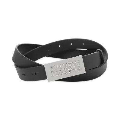 MM6 Maison Margiela Label Logo Belt "Black"