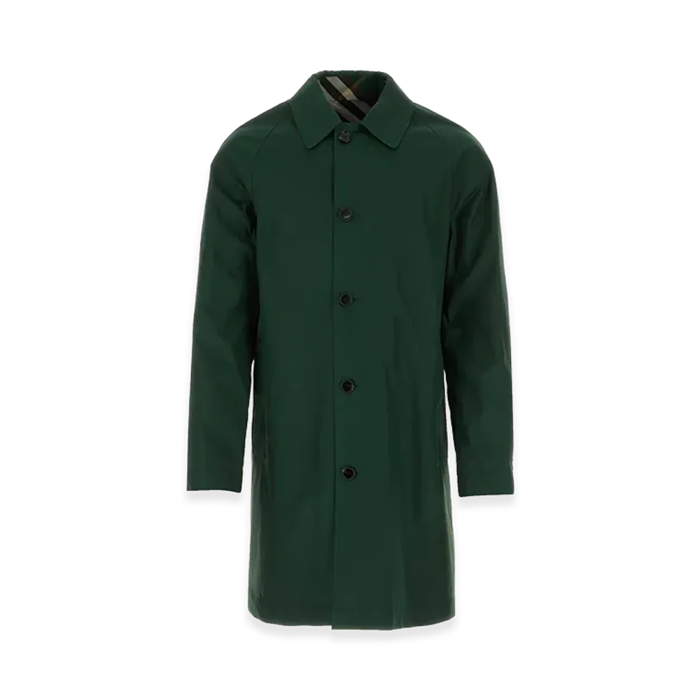 Burberry Bottle Gabardine Reversible Overcoat "Green"