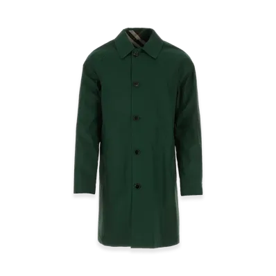 Burberry Bottle Gabardine Reversible Overcoat "Green"