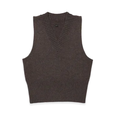 T.T Taiga Takahashi LOT.520 Varsity Letterman Vest "Brown"