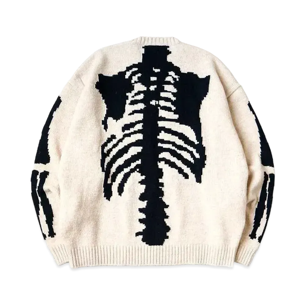 KAPITAL 5G Wool Bone Creew Sweater "Kinari"
