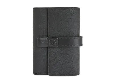 LOEWE Small Vertical Wallet In Soft Grained Calfskin "Black"