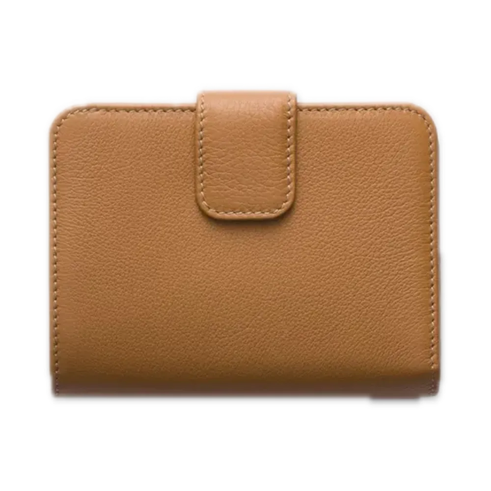 PRADA Soft Grain Leather Wallet "Camel"