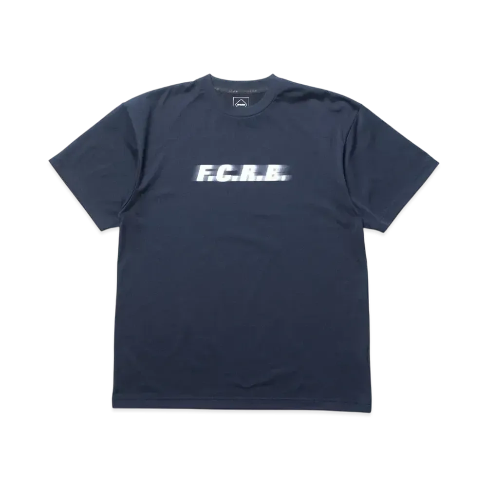 F.C.Real Bristol Blurred Logo Tee "Navy"