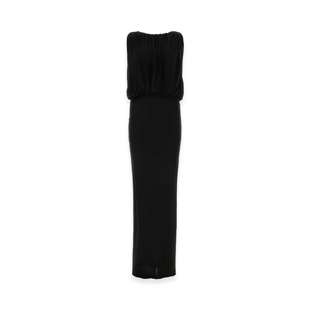 Saint Laurent Women's Jersey Long Dress "Black"