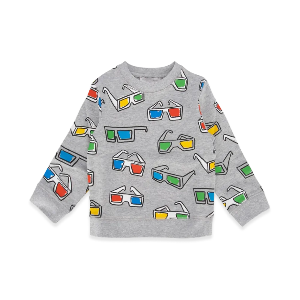 STELLA McCARTNEY Kids Felpa "Grigiomedmelmult"