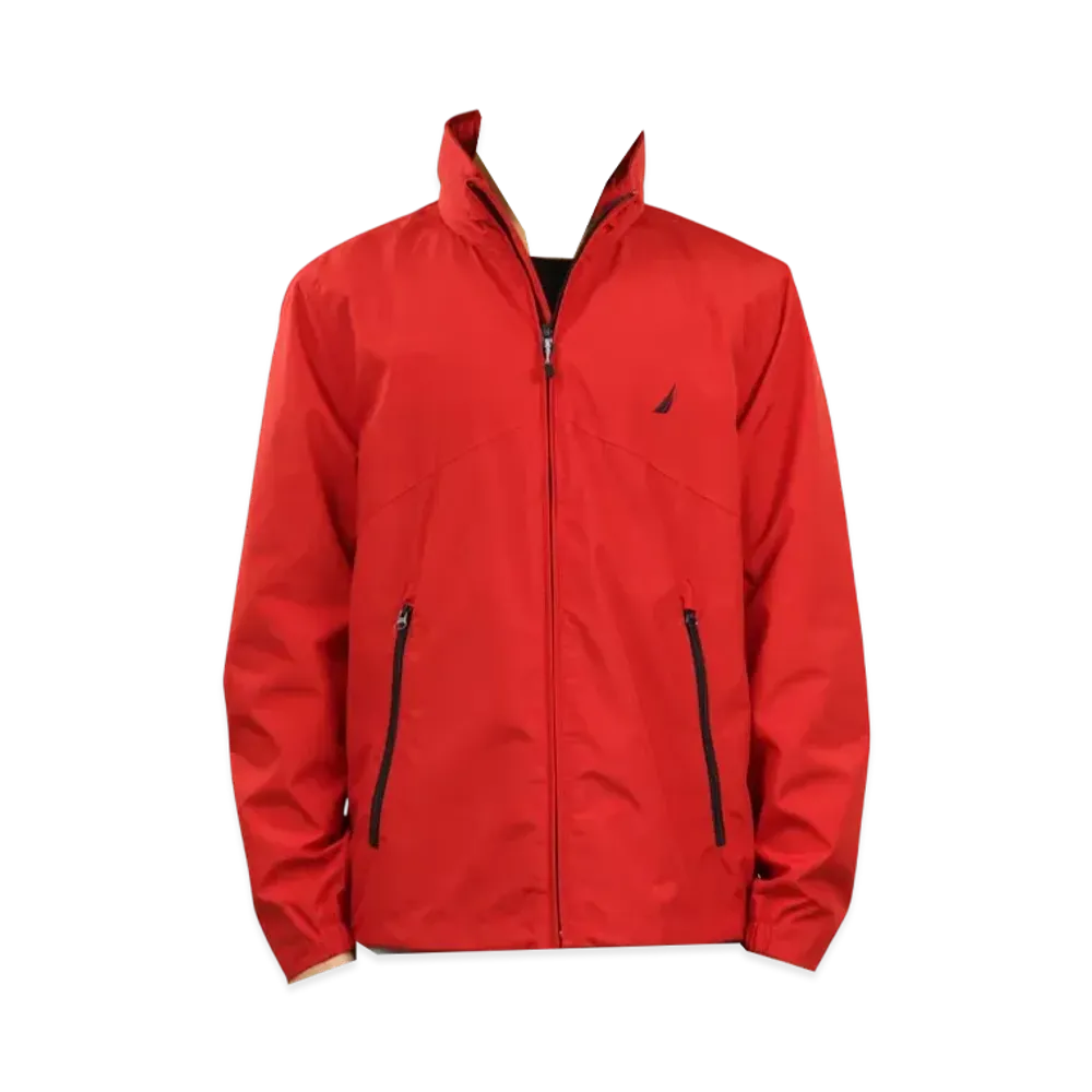 NAUTICA Zip Up Nylon Jacket "Red"