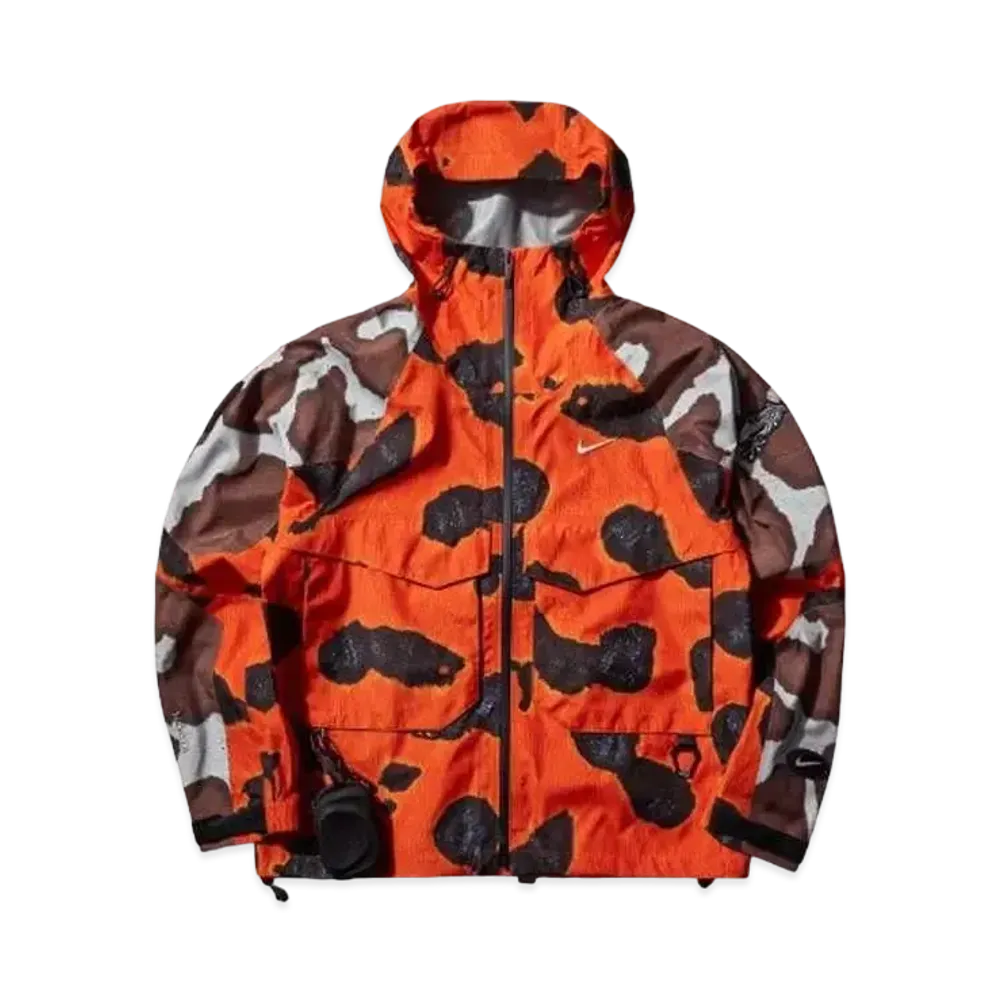 Nike x Drake NOCTA Men's Opal Deep Cover GORE-TEX Jacket "Safety Orange/Off White/Brown"