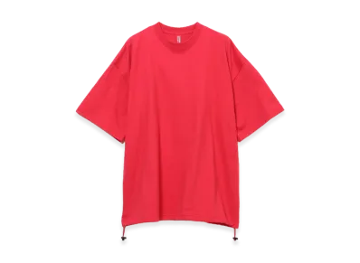 BEAMS JAPAN x LOOPWHEELER Loose Fit Fake In T-Shirt "Nippon Red"