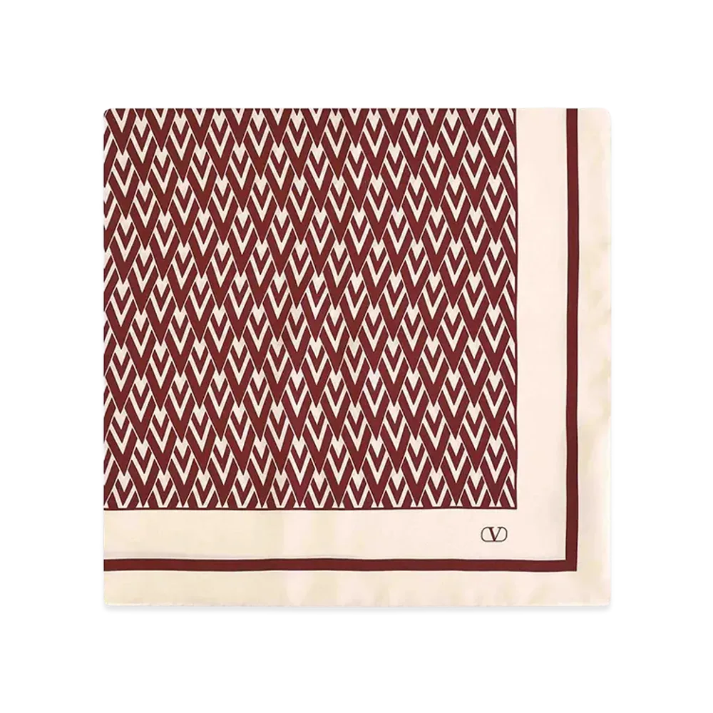 Valentino Women's Toute La V Scarf "Cream"