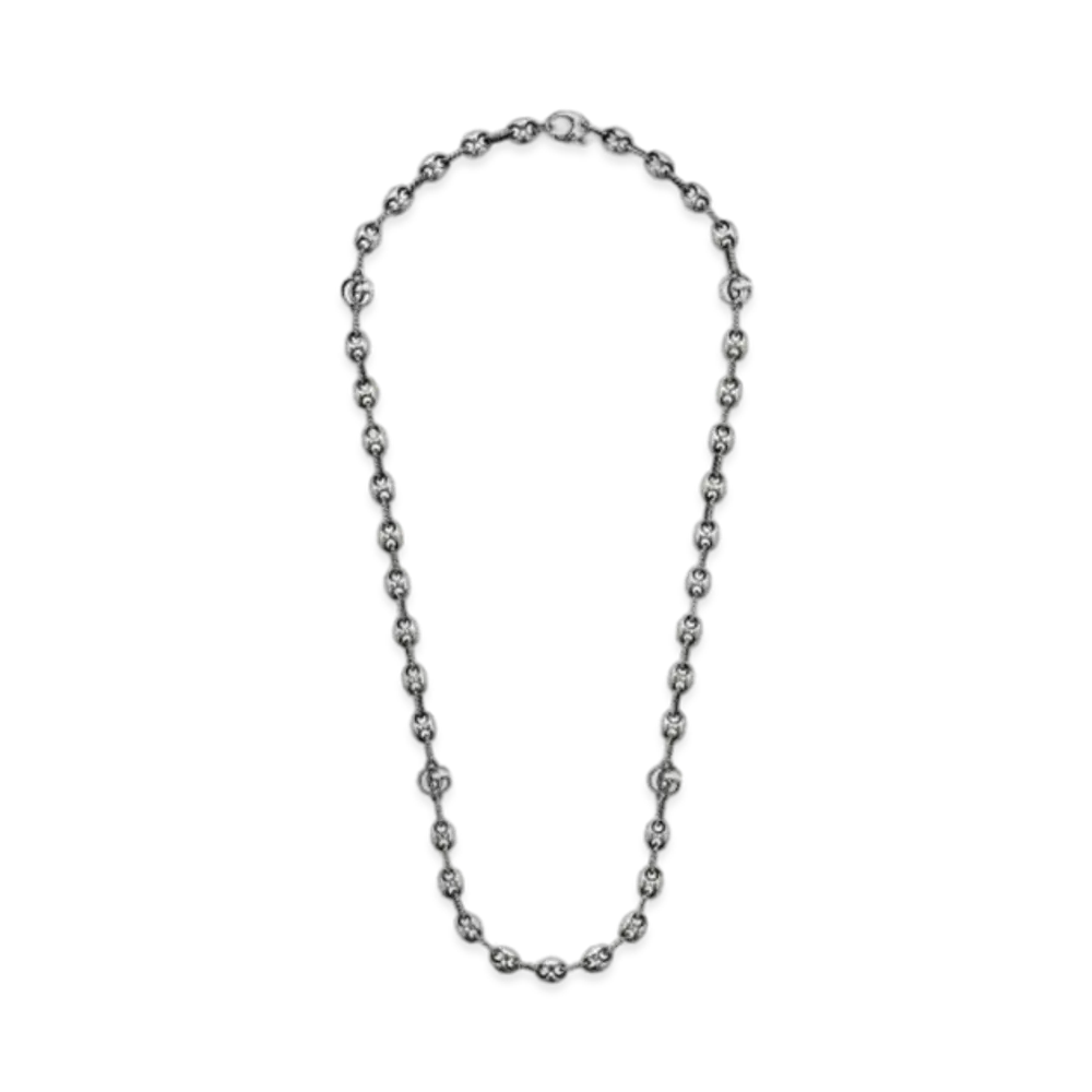 GUCCI Double G Necklace "Silver"