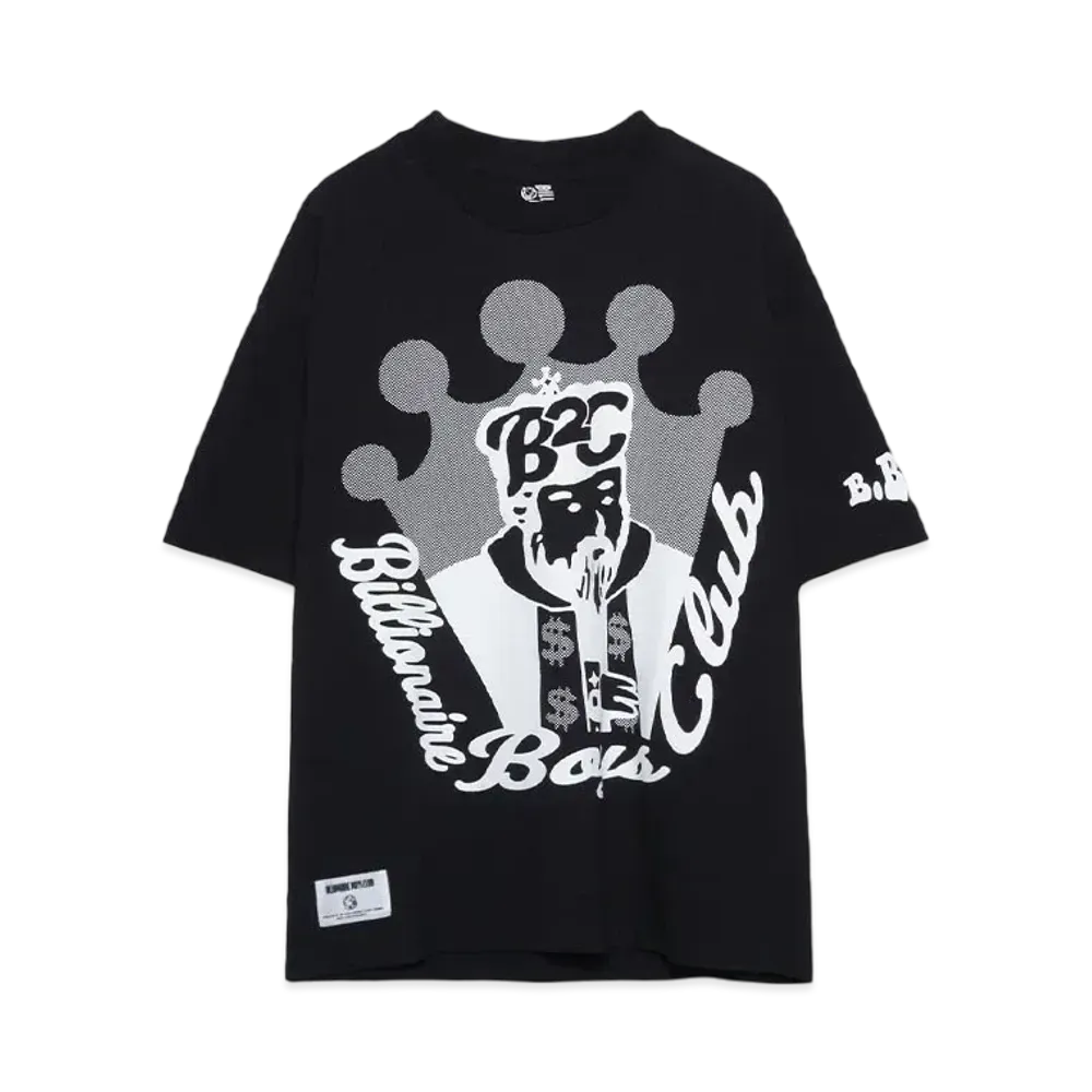 BILLIONAIRE BOYS CLUB COTTON T-SHIRT B2C "BLACK"